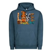 Pigment Midnight Navy Love Fall Gnome Urban Hoodie - BundleAndBundleShop