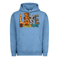 Pigment Pebble Blue Love Fall Gnome Urban Hoodie - BundleAndBundleShop