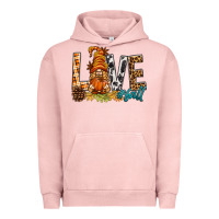 Pigment Salmon Love Fall Gnome Urban Hoodie - BundleAndBundleShop
