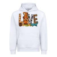 White Love Fall Gnome Urban Hoodie - BundleAndBundleShop