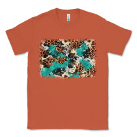 Copper Cowhide Turquoise Glitter Classic Tee - FaDigitalArtStudio
