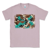 Lilac Cowhide Turquoise Glitter Classic Tee - FaDigitalArtStudio