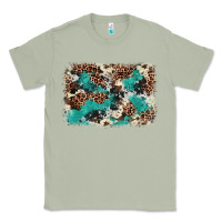 Matcha Cowhide Turquoise Glitter Classic Tee - FaDigitalArtStudio