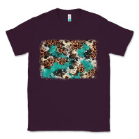 Plum Cowhide Turquoise Glitter Classic Tee - FaDigitalArtStudio