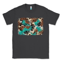 Smoke Cowhide Turquoise Glitter Classic Tee - FaDigitalArtStudio