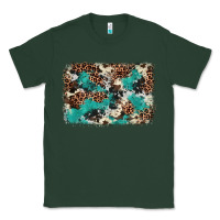 Sports Green Cowhide Turquoise Glitter Classic Tee - FaDigitalArtStudio