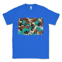True Royal Cowhide Turquoise Glitter Classic Tee - FaDigitalArtStudio