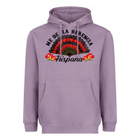 Lavender me de la herencia hispana hand fan Heavyweight Hoodie - BundleAndBundleShop