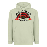 Matcha me de la herencia hispana hand fan Heavyweight Hoodie - BundleAndBundleShop