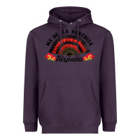 Plum me de la herencia hispana hand fan Heavyweight Hoodie - BundleAndBundleShop