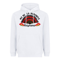White me de la herencia hispana hand fan Heavyweight Hoodie - BundleAndBundleShop