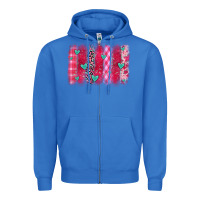 True Royal valentines day brushstroke Zipper Hoodie - OliviaCreatesArt