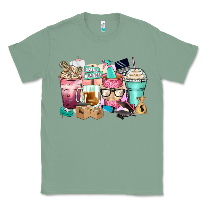 Small Business Coffee Cups Classic Tee by Zillion Design Studio | Teevron
