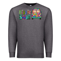 Charcoal Heather hippie soul caravan Premium Sweatshirt - BarkalooDesign