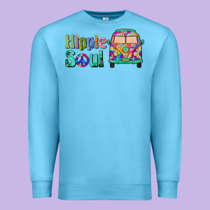 Hippie Soul Caravan Premium Sweatshirt Designed By Barkaloodesign