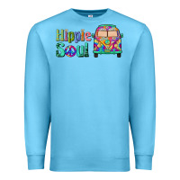 Ocean Blue hippie soul caravan Premium Sweatshirt - BarkalooDesign