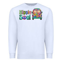 White hippie soul caravan Premium Sweatshirt - BarkalooDesign