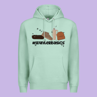 Winter Basics Stanley Premium Hoodie Designed By Maliassmallbusiness