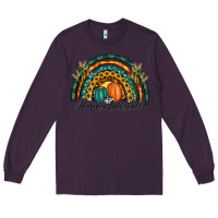 Plum happy fall y'all rainbow Long Sleeve Tee - RanaPortraitStore