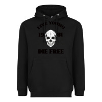 Black Live Young Die Free Heavyweight Hoodie - Bettercallsaul
