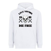 White Live Young Die Free Heavyweight Hoodie - Bettercallsaul