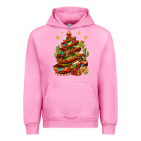 Fuchsia Pink Christmas Feliz Navidad Sombrero Tree Urban Hoodie - BundleAndBundleShop