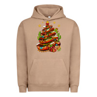 Pigment Burro Christmas Feliz Navidad Sombrero Tree Urban Hoodie - BundleAndBundleShop