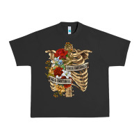 Pigment Black Kinda Emotionless Kinda Emotional Skeleton Urban Heavy Tee - RanaPortraitStore