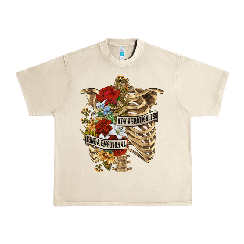 Kinda Emotionless Kinda Emotional Skeleton Urban Heavy Tee by RanaPortraitStore | Teevron