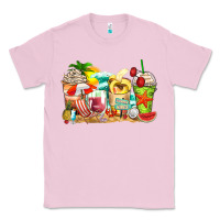 Bubblegum Pink summer vibes coffee cups Classic Tee - Zillion Design Studio