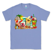 Colony Blue summer vibes coffee cups Classic Tee - Zillion Design Studio