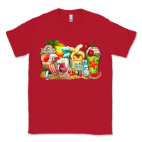 Red summer vibes coffee cups Classic Tee - Zillion Design Studio