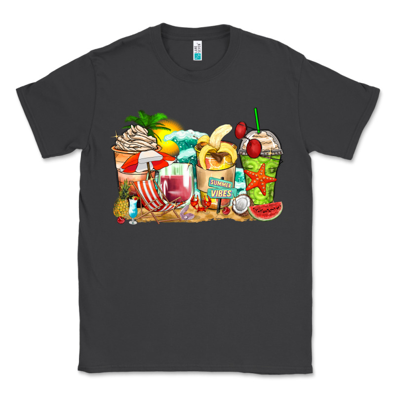 Summer Vibes Coffee Cups Classic Tee by Zillion Design Studio | Teevron