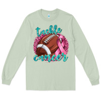 Matcha Tackle Cancer Football Long Sleeve Tee - texasbilliewilder