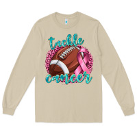 Mushroom Tackle Cancer Football Long Sleeve Tee - texasbilliewilder