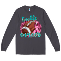 Smoke Tackle Cancer Football Long Sleeve Tee - texasbilliewilder