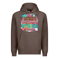 Coffee she works willingly with her hands Premium Hoodie - NancyCooperArtShop