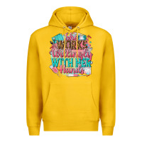 Lemon she works willingly with her hands Premium Hoodie - NancyCooperArtShop