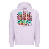 Lilac she works willingly with her hands Premium Hoodie - NancyCooperArtShop