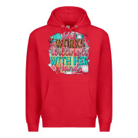 Red she works willingly with her hands Premium Hoodie - NancyCooperArtShop