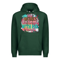 Sports Green she works willingly with her hands Premium Hoodie - NancyCooperArtShop