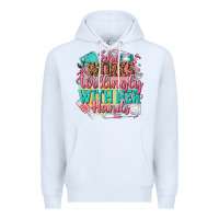 White she works willingly with her hands Premium Hoodie - NancyCooperArtShop