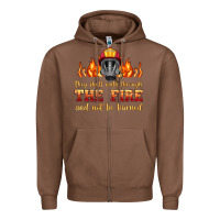 Chestnut the fire with firefighter air mask Zipper Hoodie - HRA Design Shop