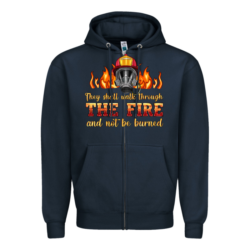 The Fire With Firefighter Air Mask Zipper Hoodie by HRA Design Shop | Teevron