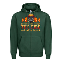 Sports Green the fire with firefighter air mask Zipper Hoodie - HRA Design Shop