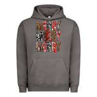 Pigment Tornado Merry Merry Merry Christmas Lightning Bolt Urban Hoodie - BundleAndBundleShop