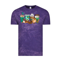 Cloud Purple dog coffee cups Vintage Tee - texasbilliewilder