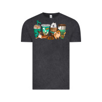 Vintage Black dog coffee cups Vintage Tee - texasbilliewilder