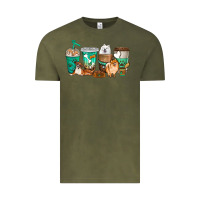Vintage Olive dog coffee cups Vintage Tee - texasbilliewilder