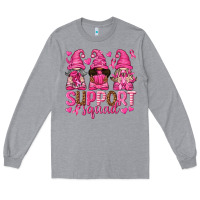 Heather Grey Support Squad with Gnomes Long Sleeve Tee - texasbilliewilder